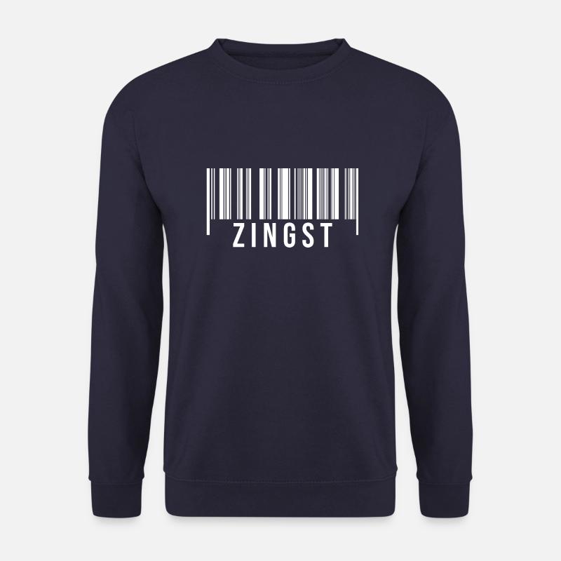 Zingst Strichcode - Unisex Pullover - Navy