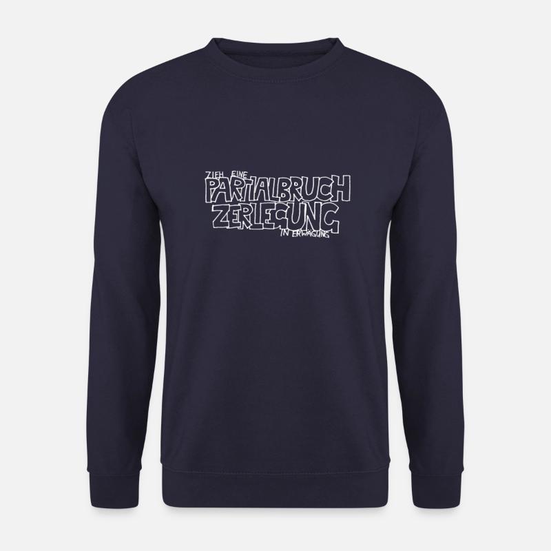 Partialbruchzerlegung - Unisex Pullover - Navy