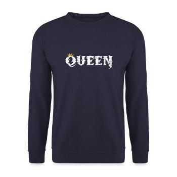 reine - Sweat-shirt Unisexe - marine - Devant - Alina (178cm) & Michal (187cm)