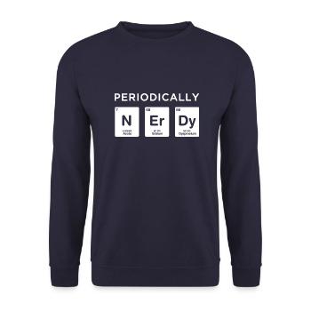 Periodiquement Nerd Science Elements Chimie - Sweat-shirt Unisexe - marine - Devant - Alina (178cm) & Michal (187cm)