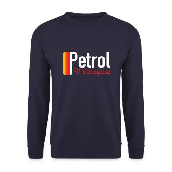 Petrol Motorcycles - Unisex Sweatshirt - navy - Front - Alina (178cm) & Michal (187cm)