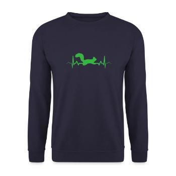 Squirrel Heartbeat Forest Dwellers Forest - Unisex Sweatshirt - navy - Front - Alina (178cm) & Michal (187cm)