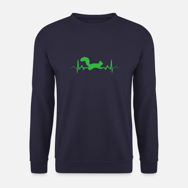 Eichhörnchen Herzschlag Waldbewohner Wald - Unisex Pullover - Navy