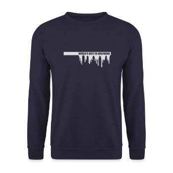 worlds best ex girlfriend - Unisex Pullover - Navy - Vorne - Alina (178cm) & Michal (187cm)
