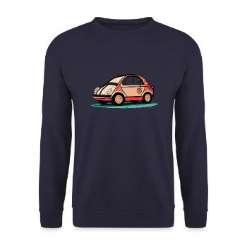 Pink Car - Unisex Sweatshirt - navy - Front - Alina (178cm) & Michal (187cm)