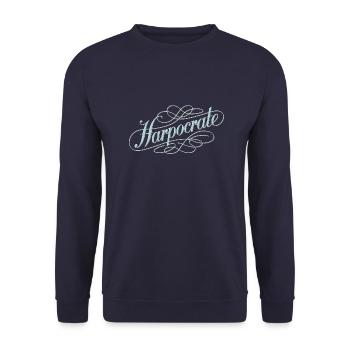harpocrate v1 - Sweat-shirt Unisexe - marine - Devant - Alina (178cm) & Michal (187cm)