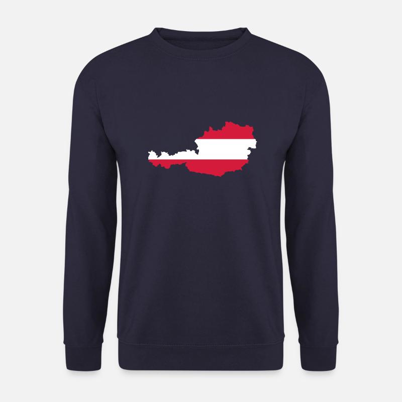 Austria Map - Unisex Pullover - Navy
