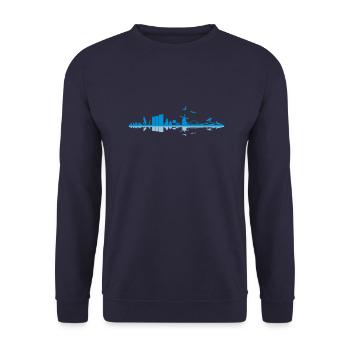 Skyline - Fehmarn - Unisex Pullover - Navy - Vorne - Alina (178cm) & Michal (187cm)