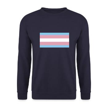 Fierté trans - Sweat-shirt Unisexe - marine - Devant - Alina (178cm) & Michal (187cm)