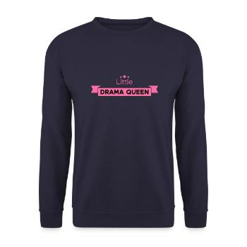 Little Drama Queen - Unisex Pullover - Navy - Vorne - Alina (178cm) & Michal (187cm)