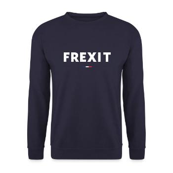 Frexit - Sweat-shirt Unisexe - marine - Devant - Alina (178cm) & Michal (187cm)