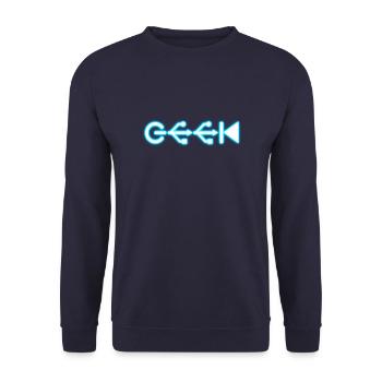 Geek - Sweat-shirt Unisexe - marine - Devant - Alina (178cm) & Michal (187cm)