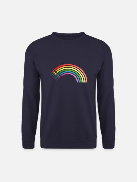 Regenbogen LED - Unisex Pullover - Navy
