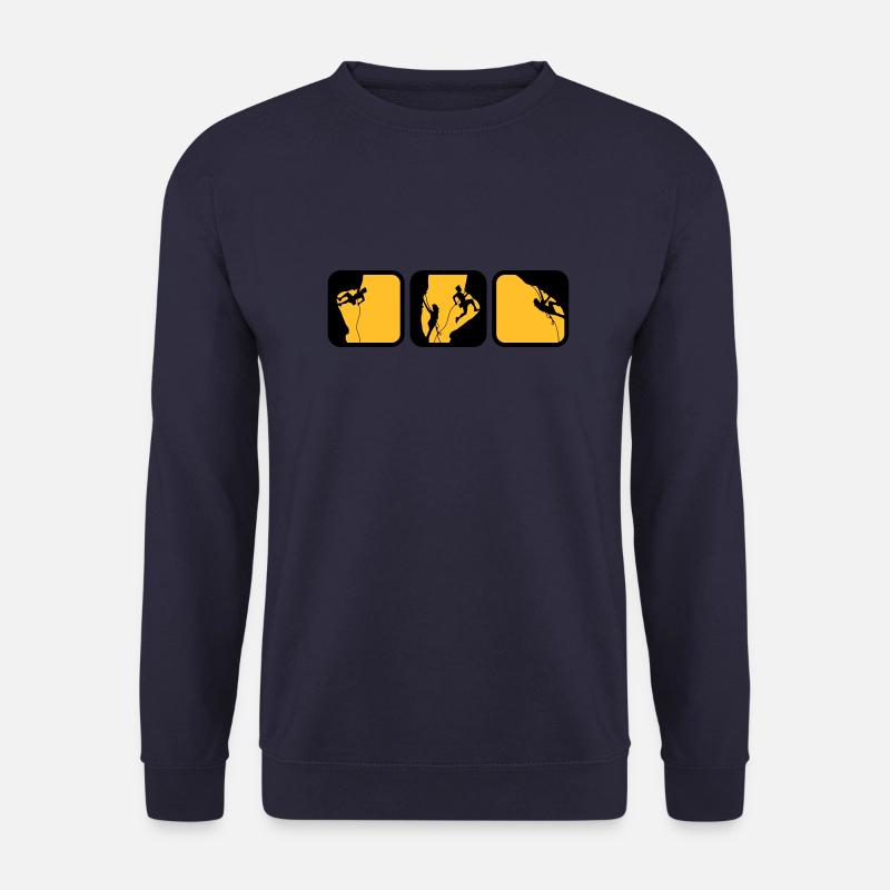 escalade des boîtes de logos d'homme le soir 3 - Sweat-shirt Unisexe - marine