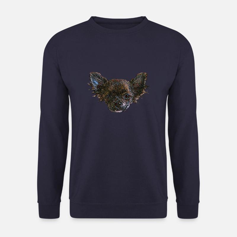 Chihuahua Gesicht - Unisex Pullover - Navy
