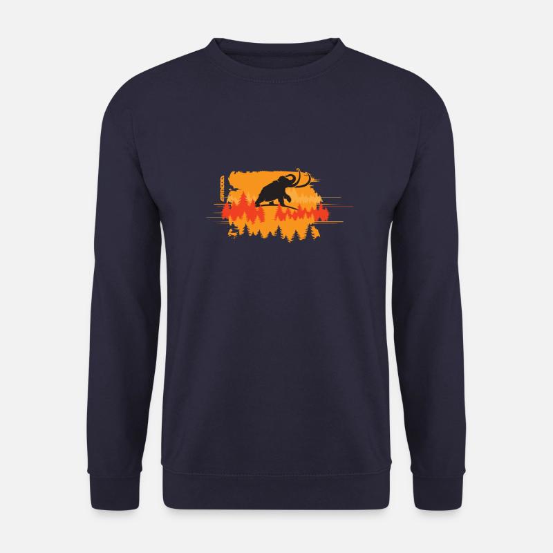 mammut im wald - Unisex Pullover - Navy
