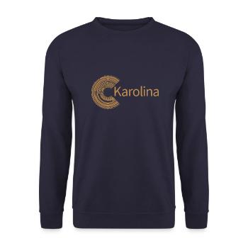 Für Karolina - Unisex Pullover - Navy - Vorne - Alina (178cm) & Michal (187cm)