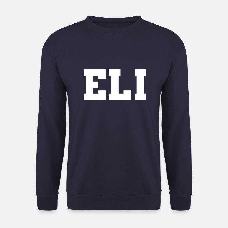 Name - Eli - Unisex Pullover - Navy