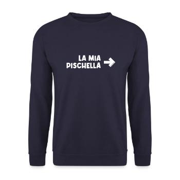 My Pischella - Unisex Sweatshirt - navy - Front - Alina (178cm) & Michal (187cm)