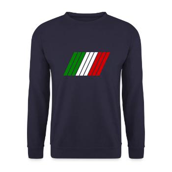 Rayures Italie - Sweat-shirt Unisexe - marine - Devant - Alina (178cm) & Michal (187cm)