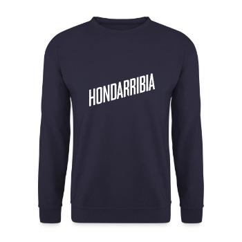 Hondarribia - Sweat-shirt Unisexe - marine - Devant - Alina (178cm) & Michal (187cm)