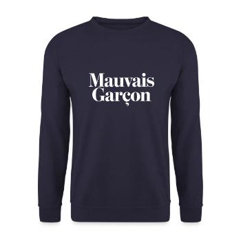 Mauvais garçon - Sweat-shirt Unisexe - marine - Devant - Alina (178cm) & Michal (187cm)