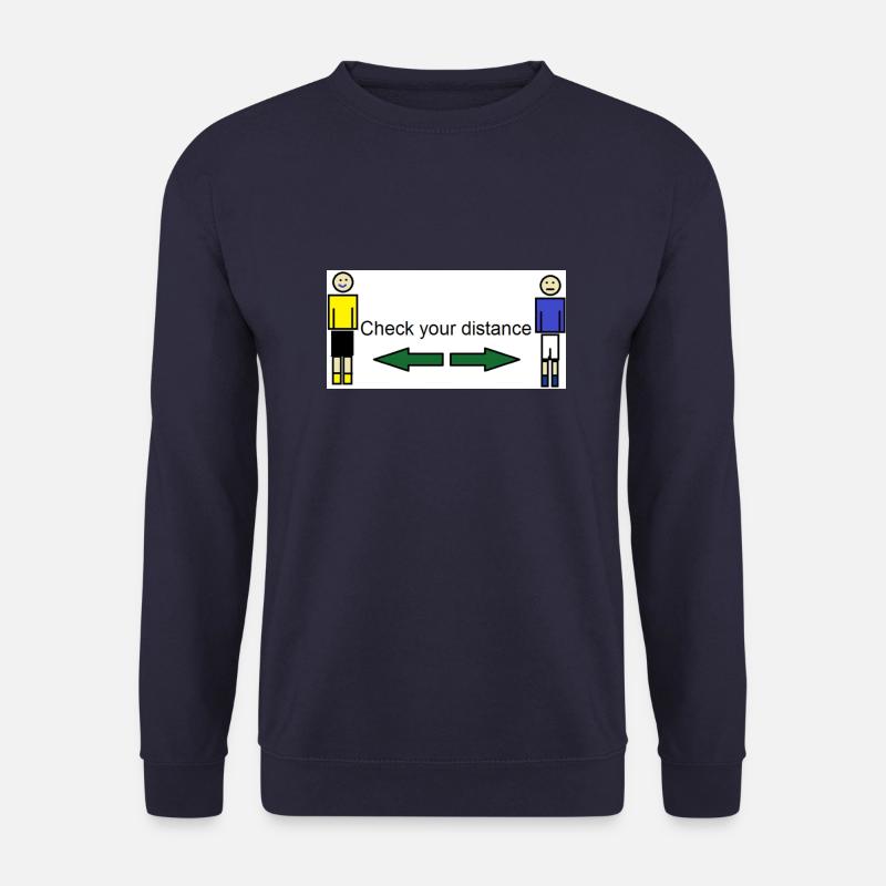 Check distance - Unisex Pullover - Navy