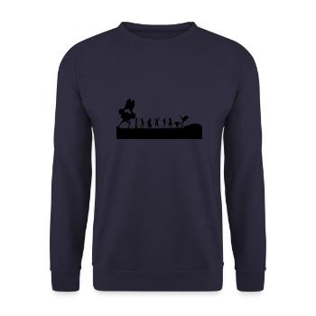 Nakama - Unisex Pullover - Navy - Vorne - Alina (178cm) & Michal (187cm)