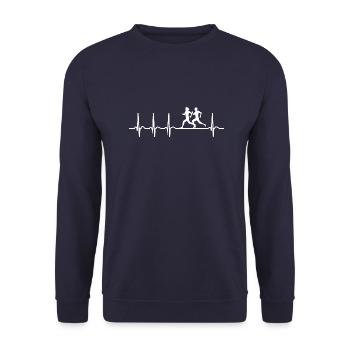 Running - Unisex Pullover - Navy - Vorne - Alina (178cm) & Michal (187cm)