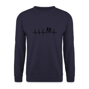Running - Unisex Pullover - Navy - Vorne - Alina (178cm) & Michal (187cm)