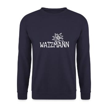 Edelweiss Watzmann - Unisex Sweatshirt - navy - Front - Alina (178cm) & Michal (187cm)