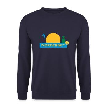 norderney - Unisex Pullover - Navy - Vorne - Alina (178cm) & Michal (187cm)