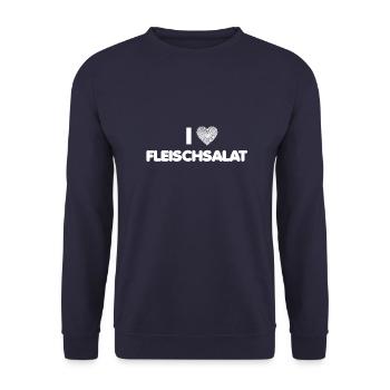 J'aime la viande Salade - Boucherie - Viande - Sweat-shirt Unisexe - marine - Devant - Alina (178cm) & Michal (187cm)