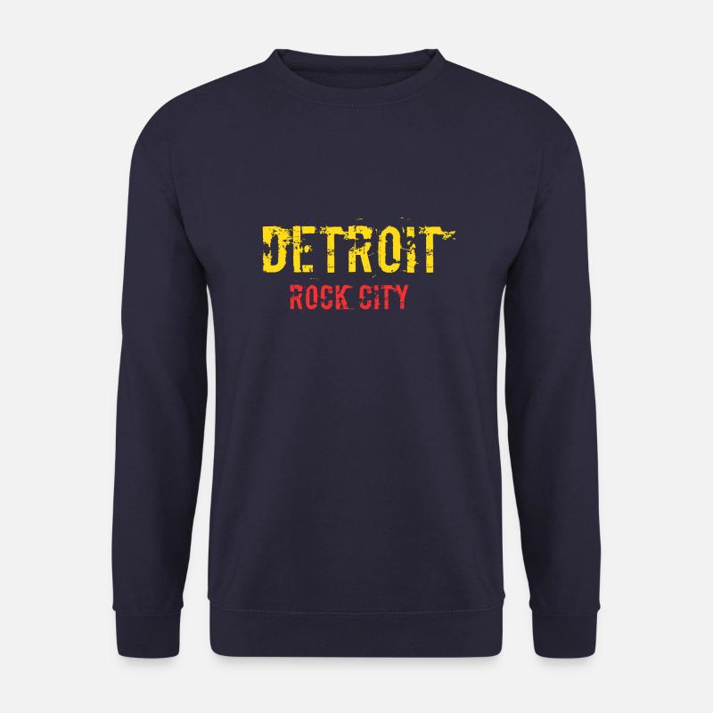 Detroit design - Unisex Pullover - Navy