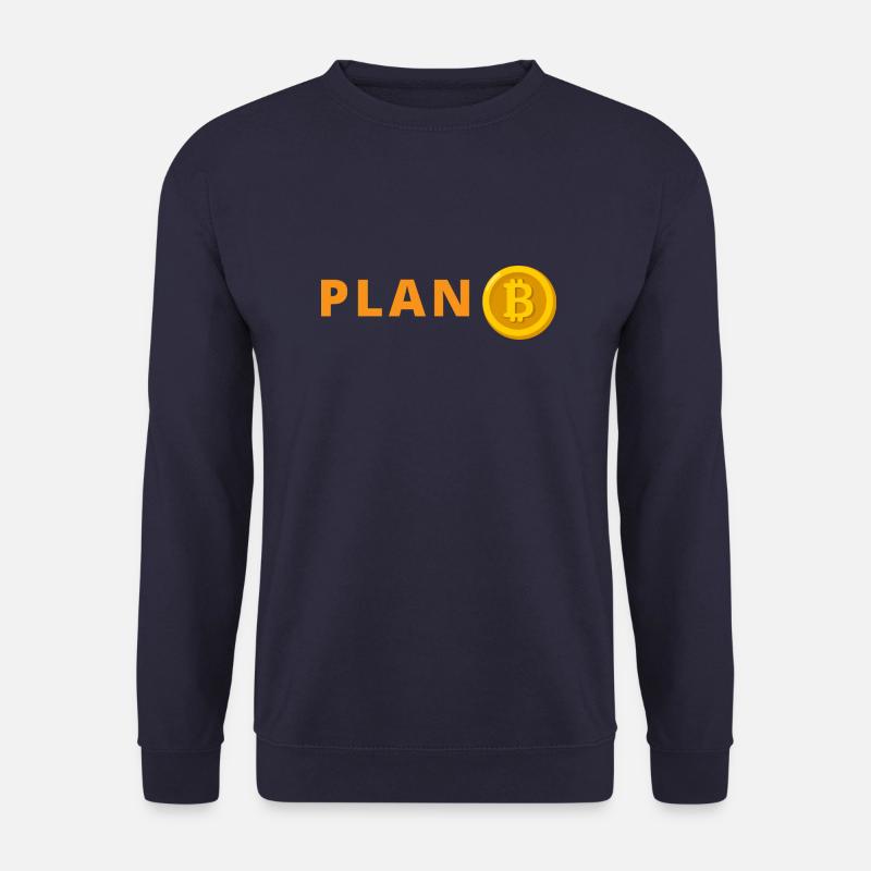Bitcoin Plan B - Unisex Pullover - Navy