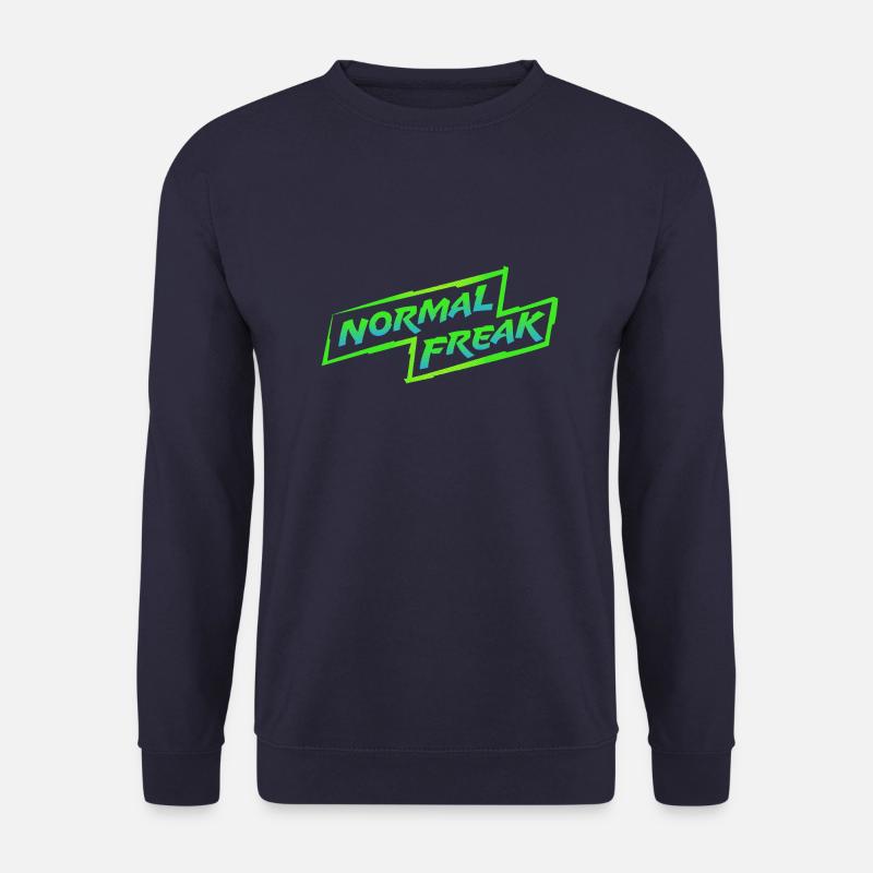 normal freak green - Unisex Pullover - Navy