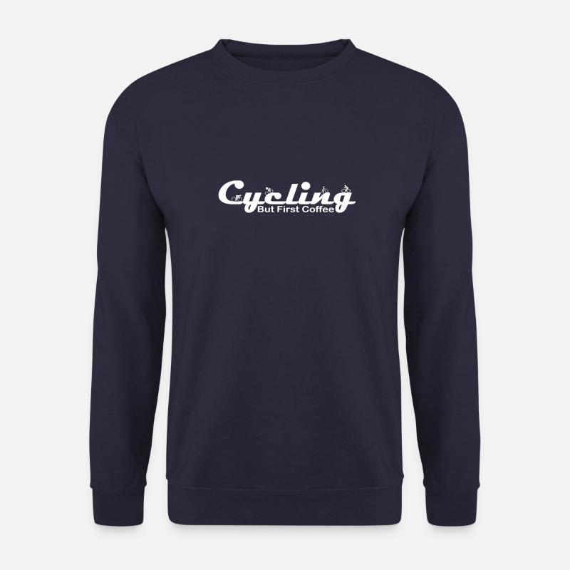 Cycling But First Coffee - Unisex Sweatshirt - navy