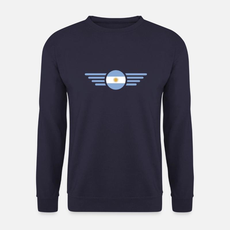 Argentinien Flagge - Unisex Pullover - Navy