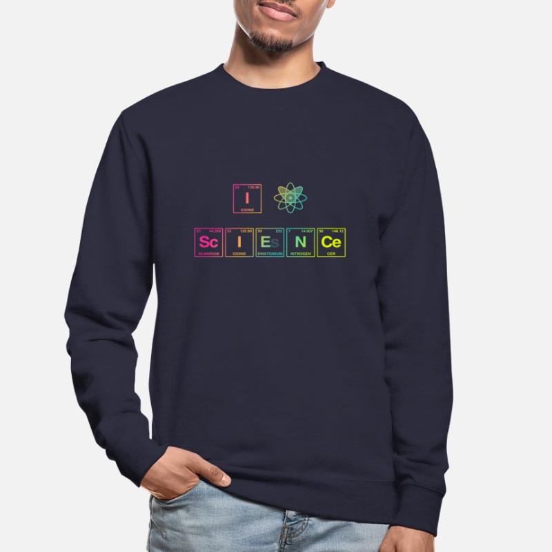 I LOVE SCIENCE - Système de perdiode d’éléments Sweat-shirt Unisexe