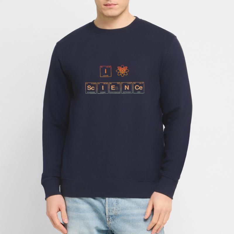 I LOVE SCIENCE - Système de perdiode d’éléments Sweat-shirt Unisexe
