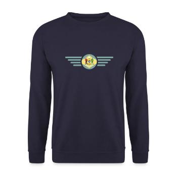 Delaware - Unisex Pullover - Navy - Vorne - Alina (178cm) & Michal (187cm)