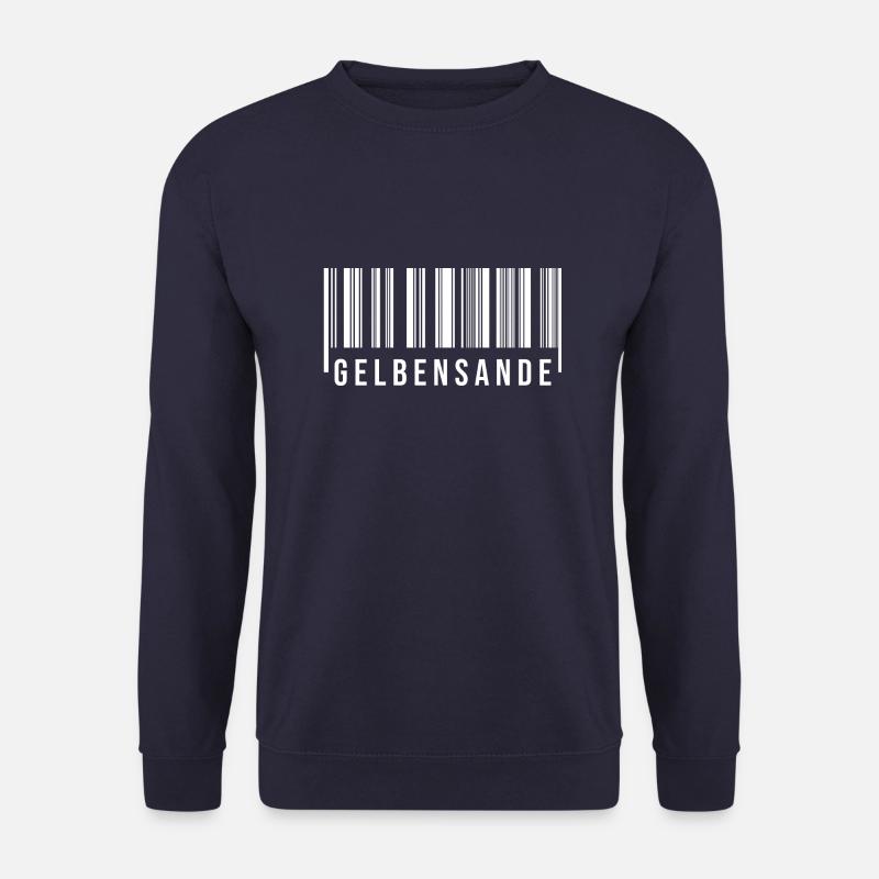 Gelbensande Strichcode - Unisex Pullover - Navy