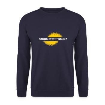 SOUND Detect SOUND von Thenisda - Unisex Pullover - Navy - Vorne - Alina (178cm) & Michal (187cm)