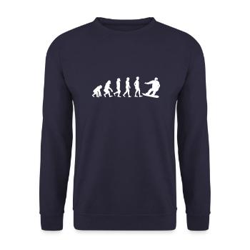 Evolution snowboarder - Sweat-shirt Unisexe - marine - Devant - Alina (178cm) & Michal (187cm)