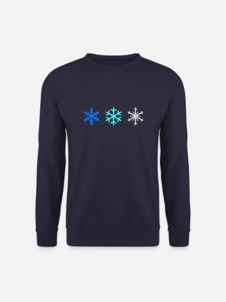 SNOWFLAKES - Unisex Sweatshirt - navy