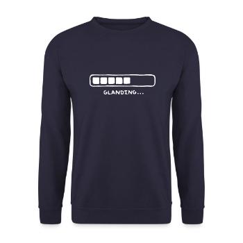 Glanding - Sweat-shirt Unisexe - marine - Devant - Alina (178cm) & Michal (187cm)