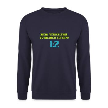Mathematiker Witz Mathematik Mathe Lehrer Eltern - Unisex Pullover - Navy - Vorne - Alina (178cm) & Michal (187cm)