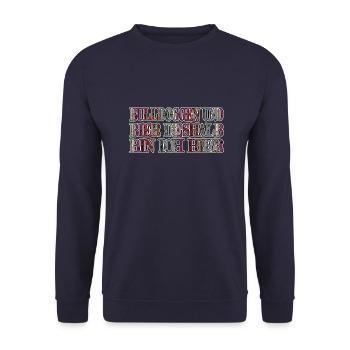 spruch windhund spaß berge geschenk kneipensport - Unisex Pullover - Navy - Vorne - Alina (178cm) & Michal (187cm)