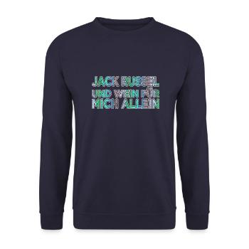 aqua igittigitt geschenk spruch - Unisex Pullover - Navy - Vorne - Alina (178cm) & Michal (187cm)