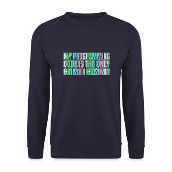 Programmation de devis - Sweat-shirt Unisexe - marine - Devant - Alina (178cm) & Michal (187cm)